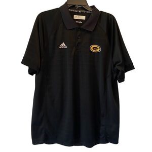 Adidas Size L Black GRAMBLING Tigers Sideline Climalite Performance Polo Shirt